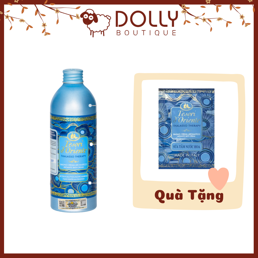 Sữa Tắm Nước Hoa Tesori D'Oriente Thalasso Therapy Bath Cream ( Hương Tảo Biển) 500ml + Tặng Gói Sữa Tắm Tảo Mini