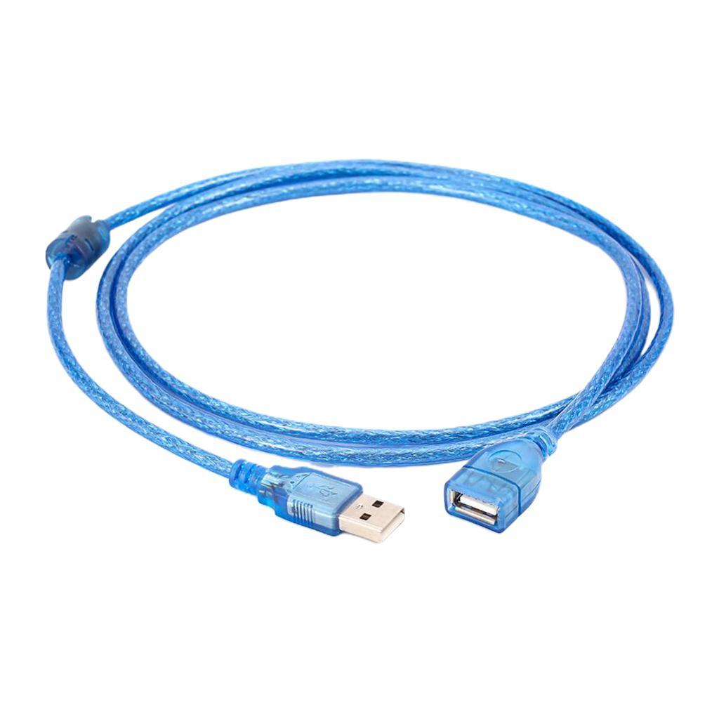High Speed USB 2.0 Extension Cable Transparent Male To Female Cord