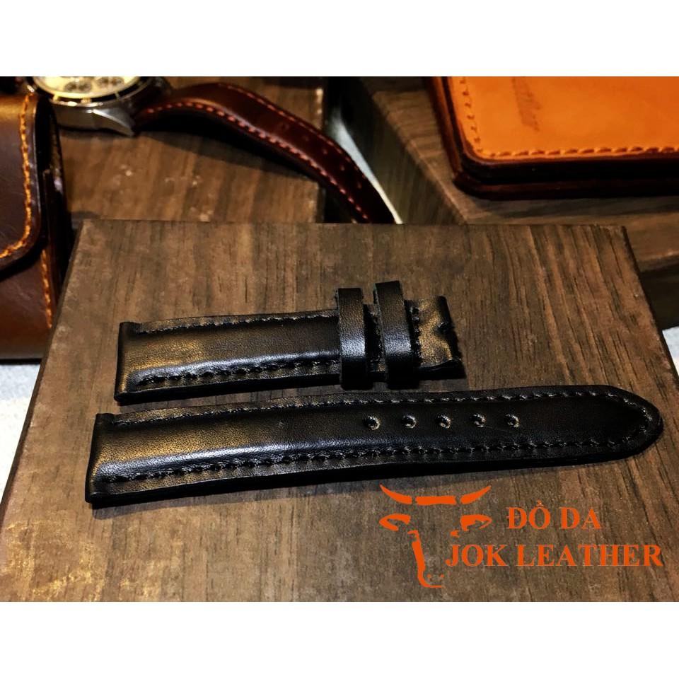 Dây Da Đồng Hồ Jok Leather Màu Đen tặng kèm khóa