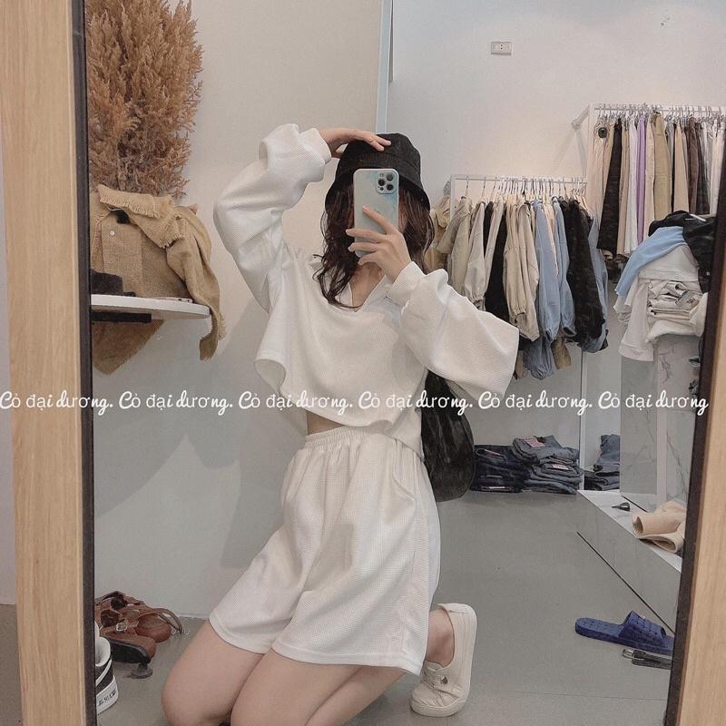 Set trơn basic dài tay