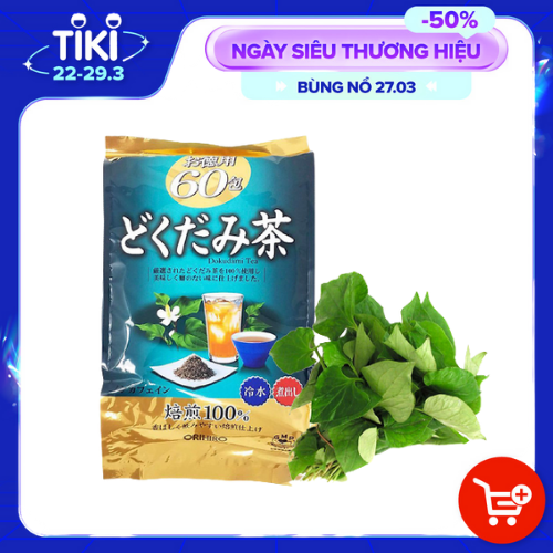 Trà Diếp Cá Mát Gan Giải Độc Orihiro (60 Túi / Gói)