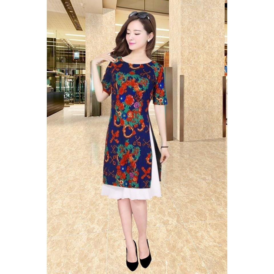 GIÁ XƯỞNG - Áo dài cách tân gấm thun