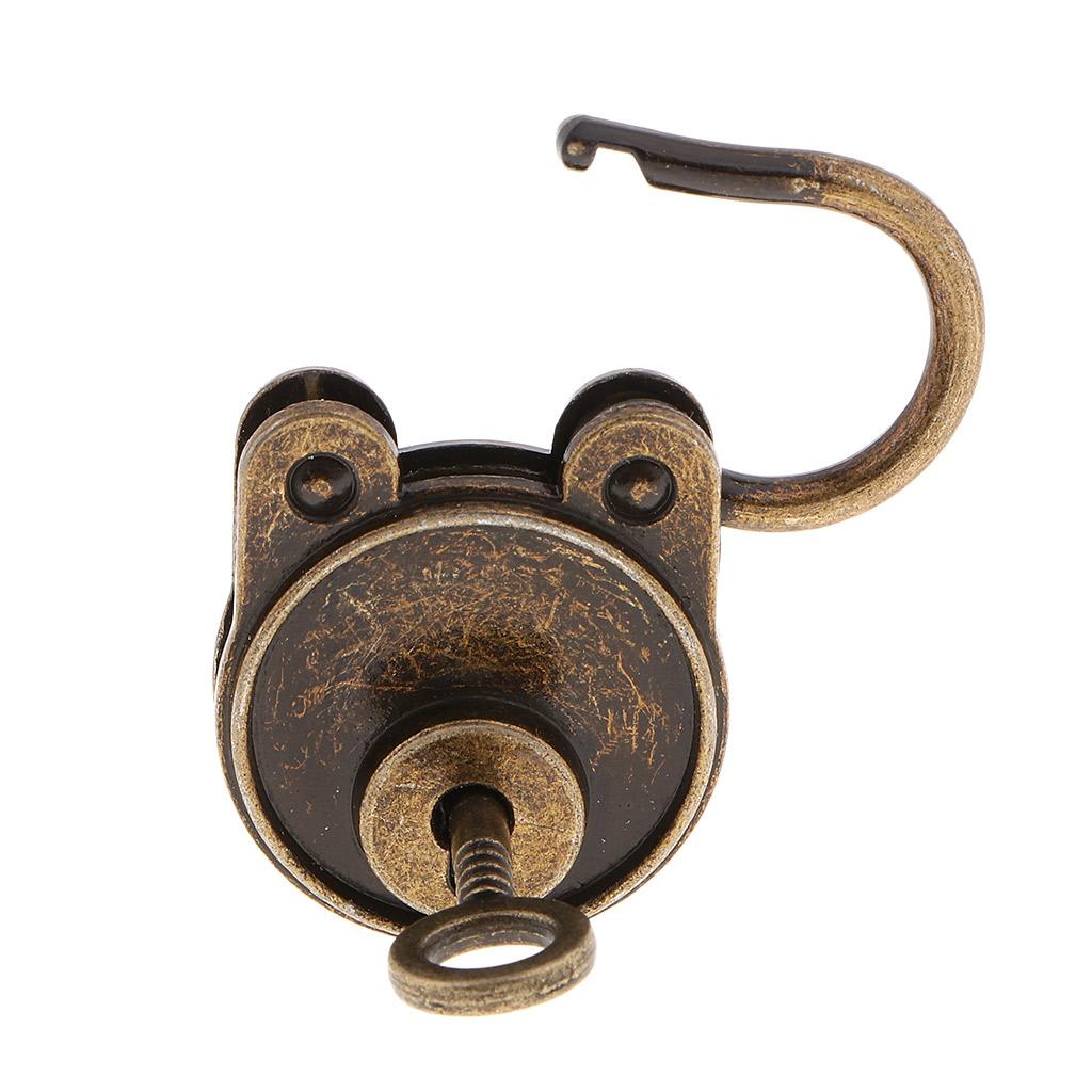 Vintage Cổ Mini Hình Gấu Khóa Móc Treo Chìa Khóa Cho Túi Vàng Đồng