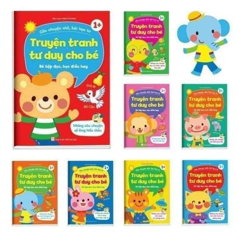 Bộ 8 cuốn Truyện tranh tư duy cho bé