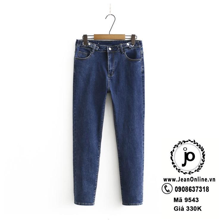 Skinny Jean 4 Nút Bigsize Nữ quần jean dài, thời trang bigsize, thời trang ngoại cỡ