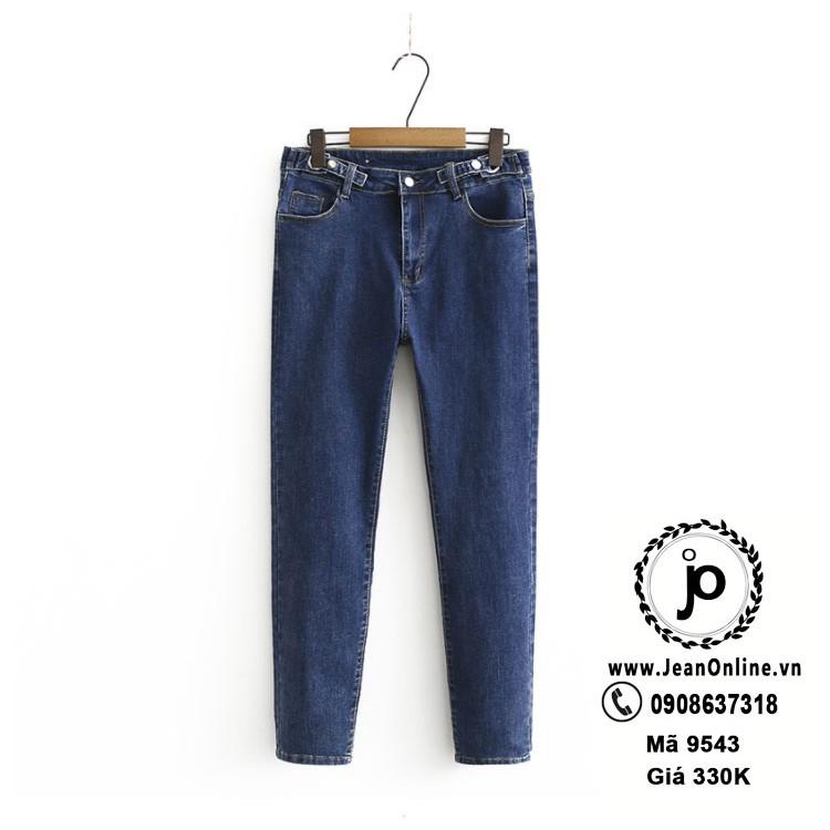 Skinny Jean 4 Nút Bigsize Nữ (Ms 9543) quần jean dài, thời trang bigsize, thời trang ngoại cỡ