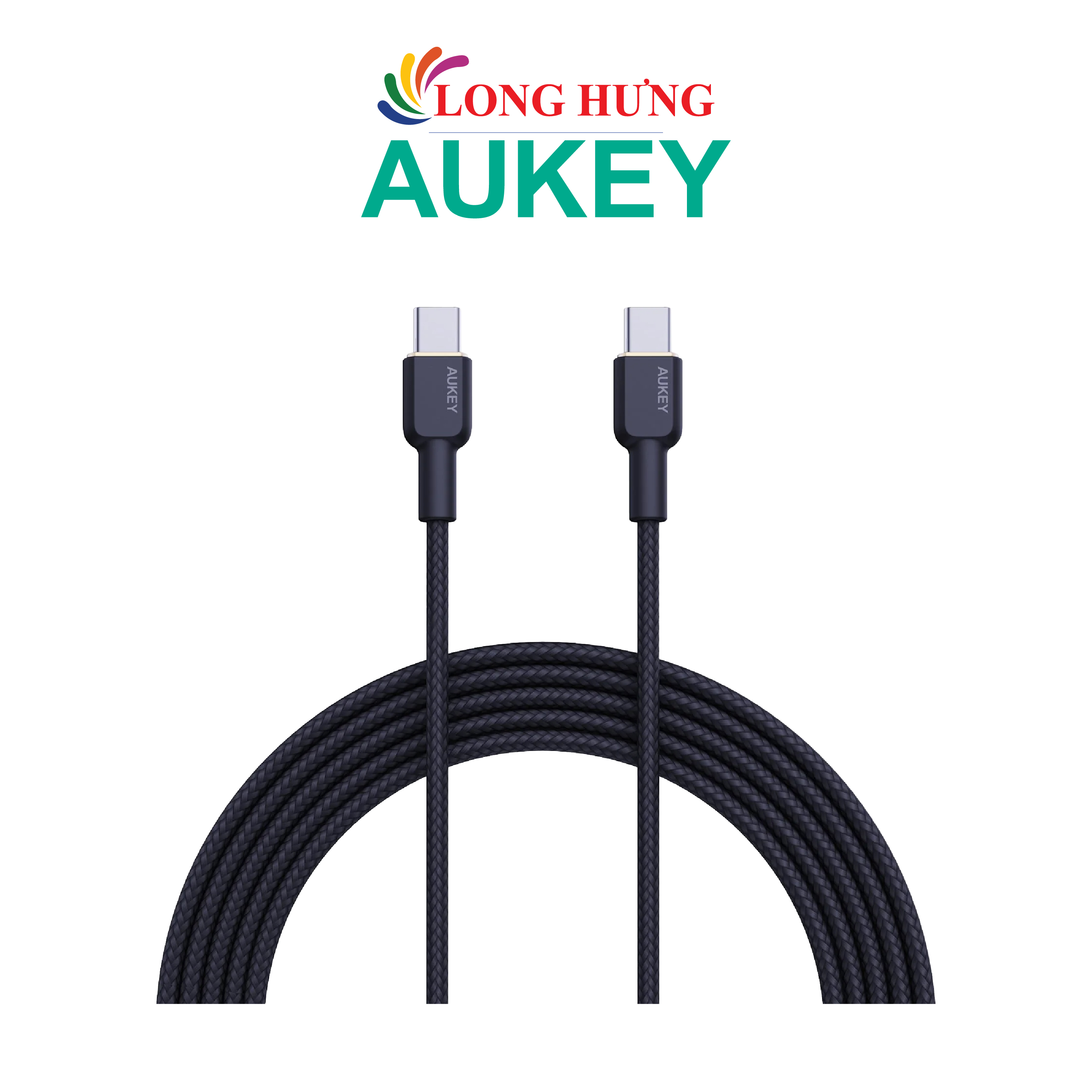 Cáp USB Type-C to Type-C Aukey Circlet CC 60W 1m CB-NCC1 - Hàng chính hãng