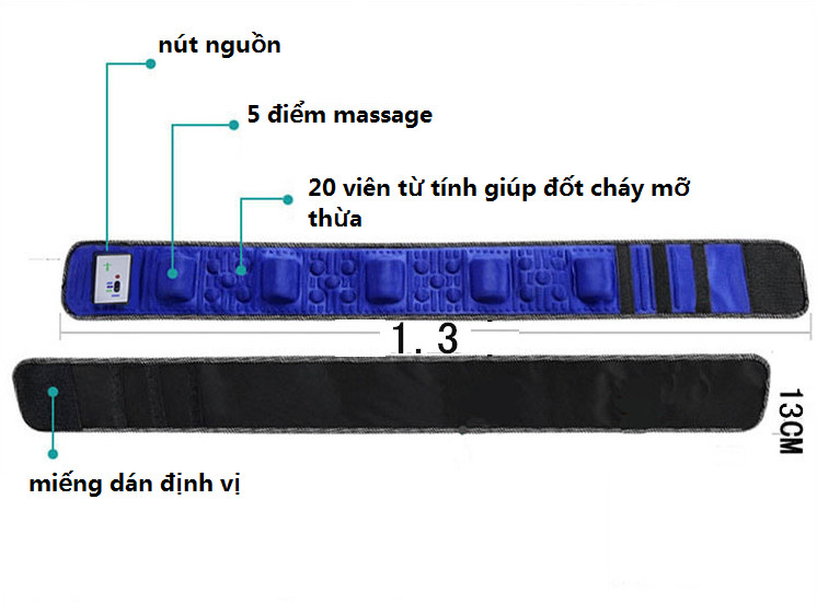 Đai Massage Toàn Thân Vibroaction X5 Hàng Nhập Khẩu Cao Cấp, Chính Hãng MAX STAR, giảm mỡ hiệu quả nhanh chóng, an toàn, dễ dàng sử dụng