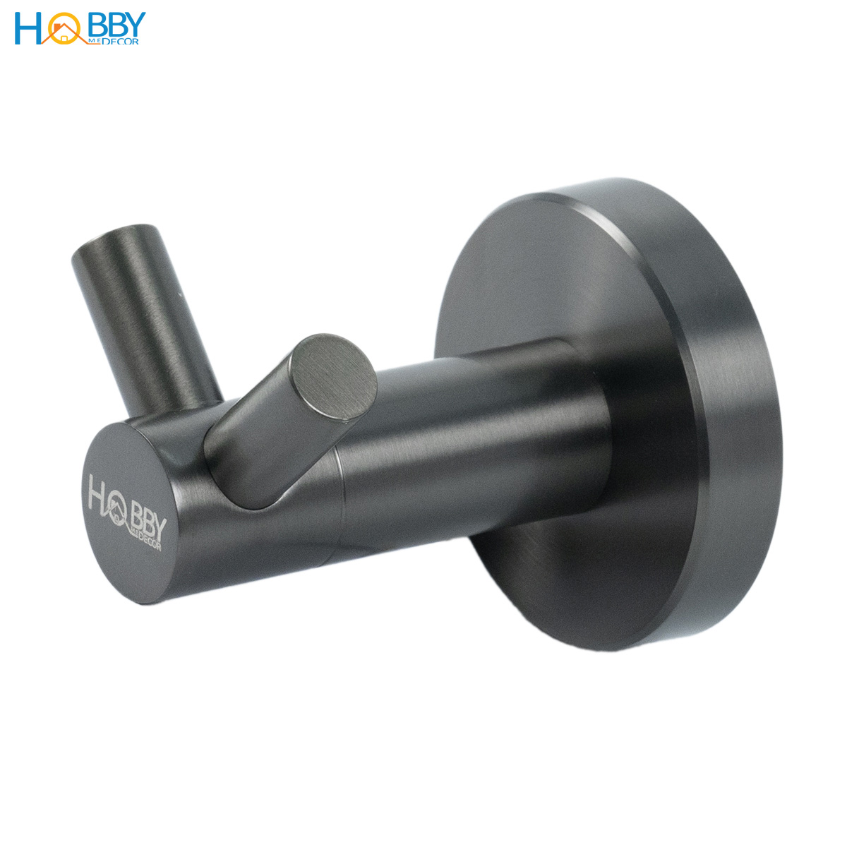 Móc treo đồ có 2 chấu inox 304 sơn đen Hobby home decor 2CX