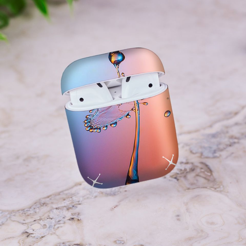 Miếng dán skin chống bẩn cho tai nghe AirPods in hình Họa tiết - HTx060 (bản không dây 1 và 2