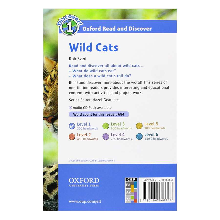 Oxford Read and Discover 1: Wild Cats Audio CD Pack