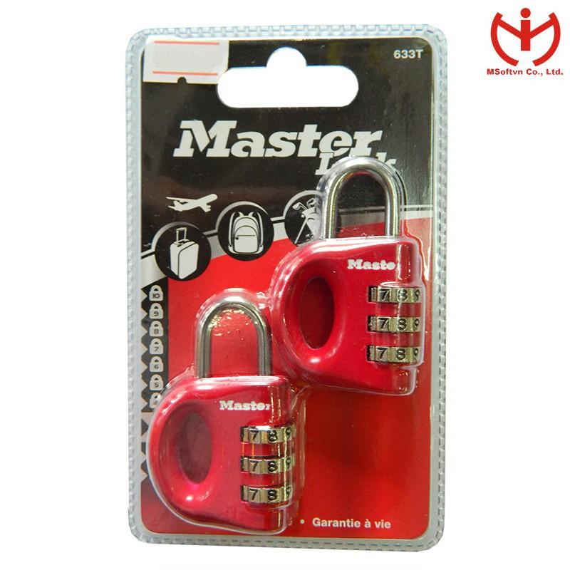 Bộ 2 Ổ Khóa Số Vali Master Lock 633 EURT - MSOFT