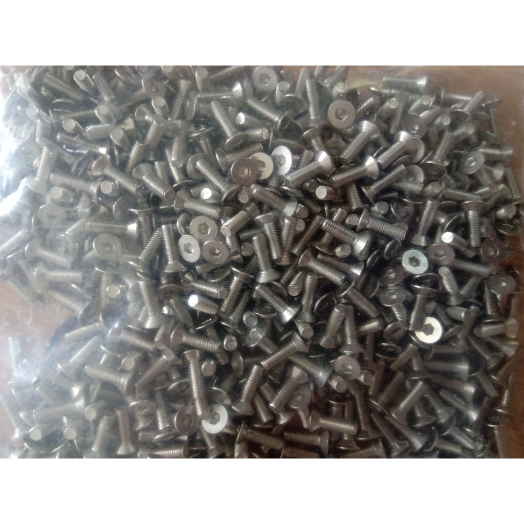 Bulong inox lục giác chìm đầu bằng M4 Combo 200c