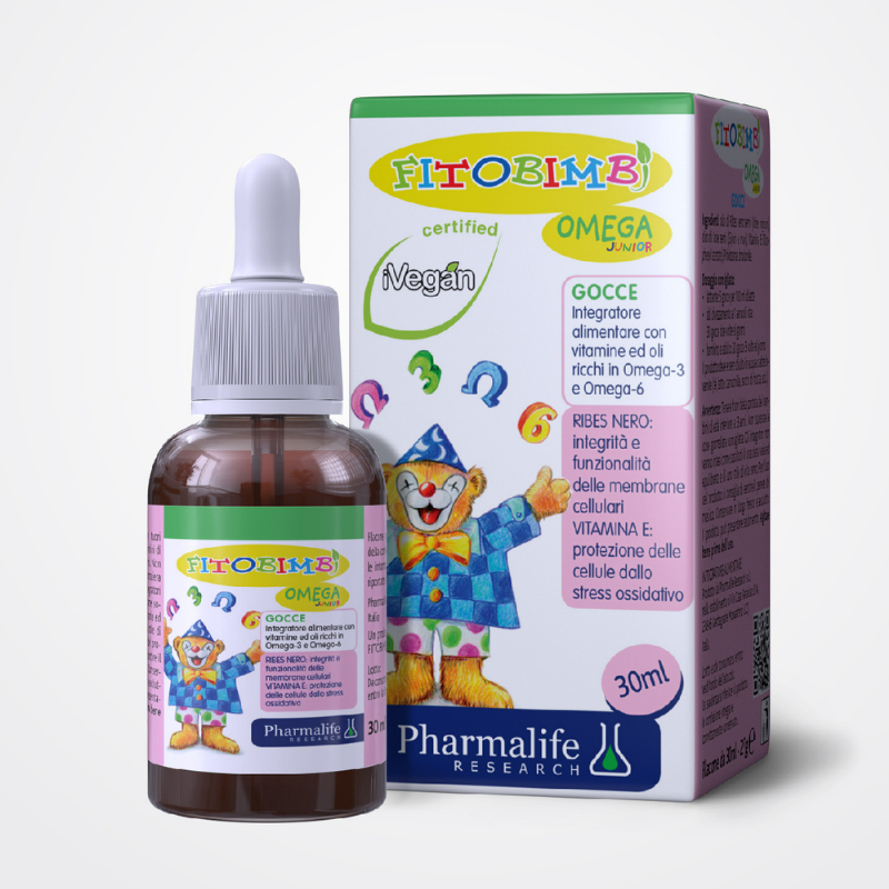 Fitobimbi Omega Junior.Bổ Sung Giúp Phát Triển Trí Não,Thị Lực Cho Bé.Chai 30ml