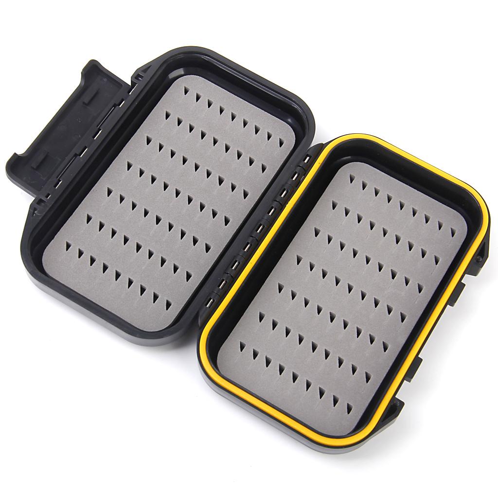 Double-layer Waterproof Fly Box Lure Storage Case with Foam Fly Drying Patch Replacement