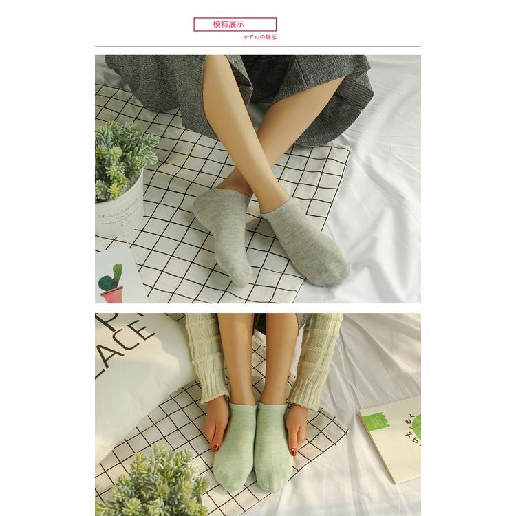 Tất Ngắn Cổ Nữ BASIC, Xuất Nhật, Chất Liệu Cotton, Rất Đẹp, Nhiều Màu, Dày, Thoáng
