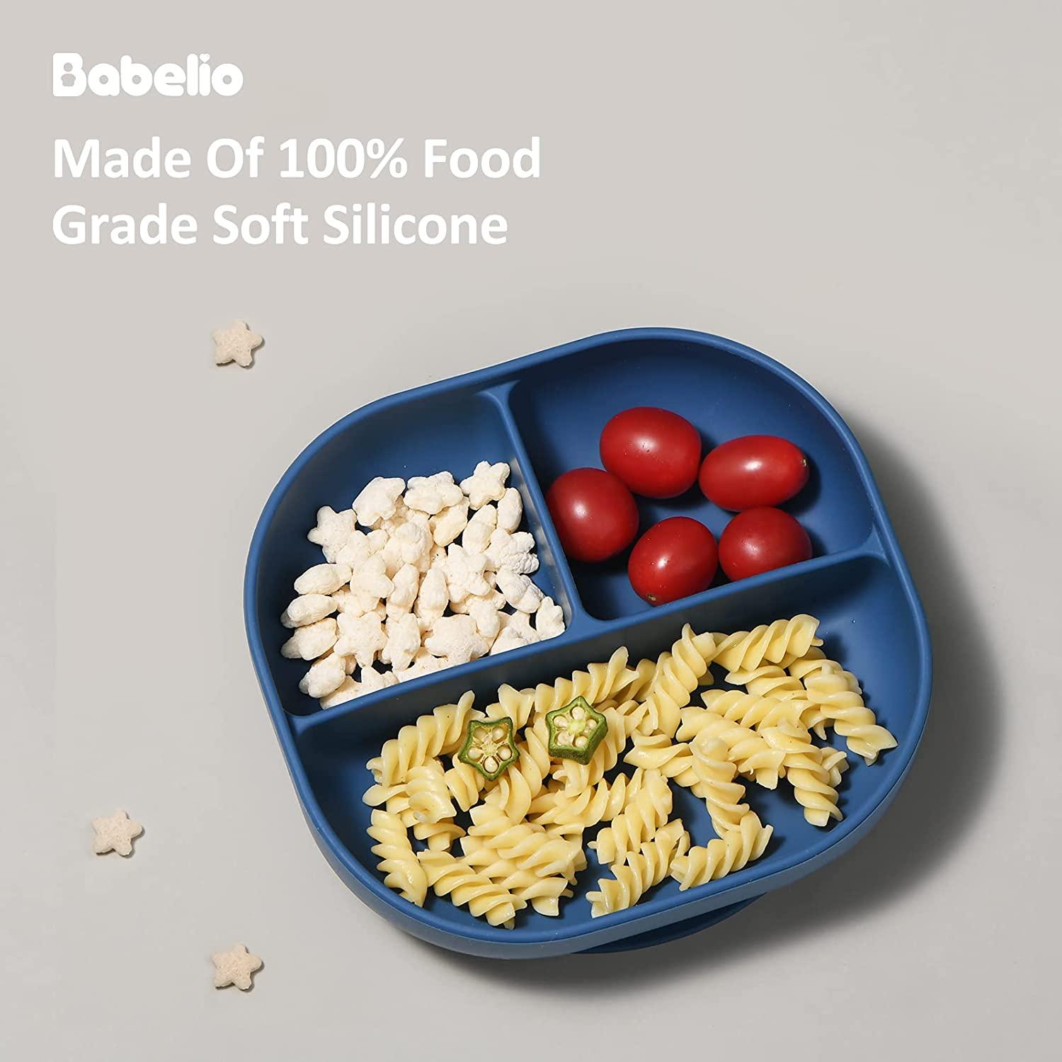 Cho Bé Bộ Đồ Ăn Ốp Dẻo Silicon Free BPA Thực Phẩm Hút Khay Chống Trơn Trượt Tặng Trẻ Em Sản Phẩm Cho Bé Trẻ Em Ăn Tối Plat