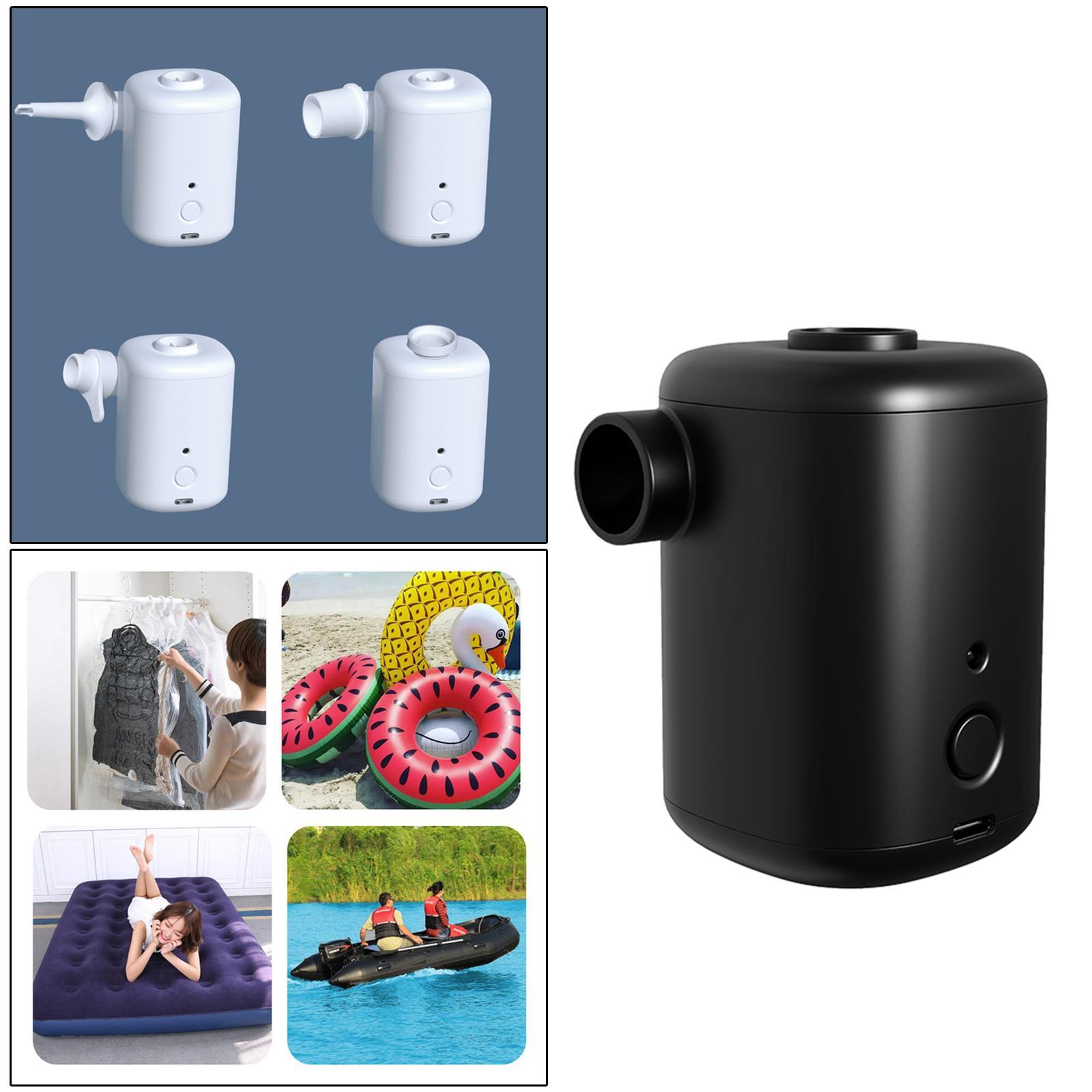 Electric Air Pump, Portable Air Pump for Inflatables, Rechargeable Air Mattress Pump, Battery Powerd Air Pump for Inflatable Toy, Swimming Pool
