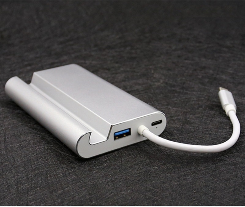 Cáp USB Type-C to HDMI / VGA / Lan + USB 3.0 All in One