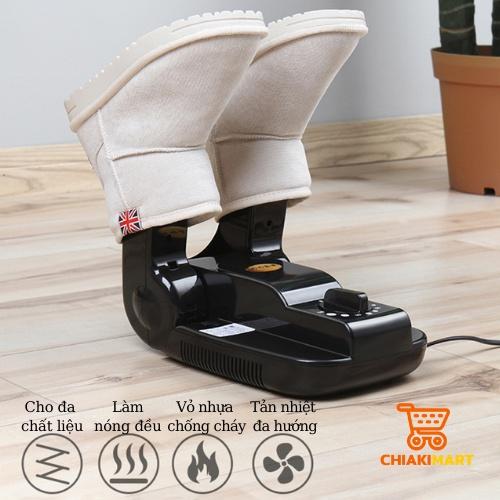Máy Sấy Giày, Làm Khô Khử Mùi Hôi Diệt Vi Khuẩn Giày Tất Vớ, Siêu Nhanh Khô, Tiện Dụng