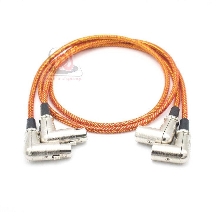 Dây rắc xlr cong đực cái, 02 dây tín hiệu âm thanh