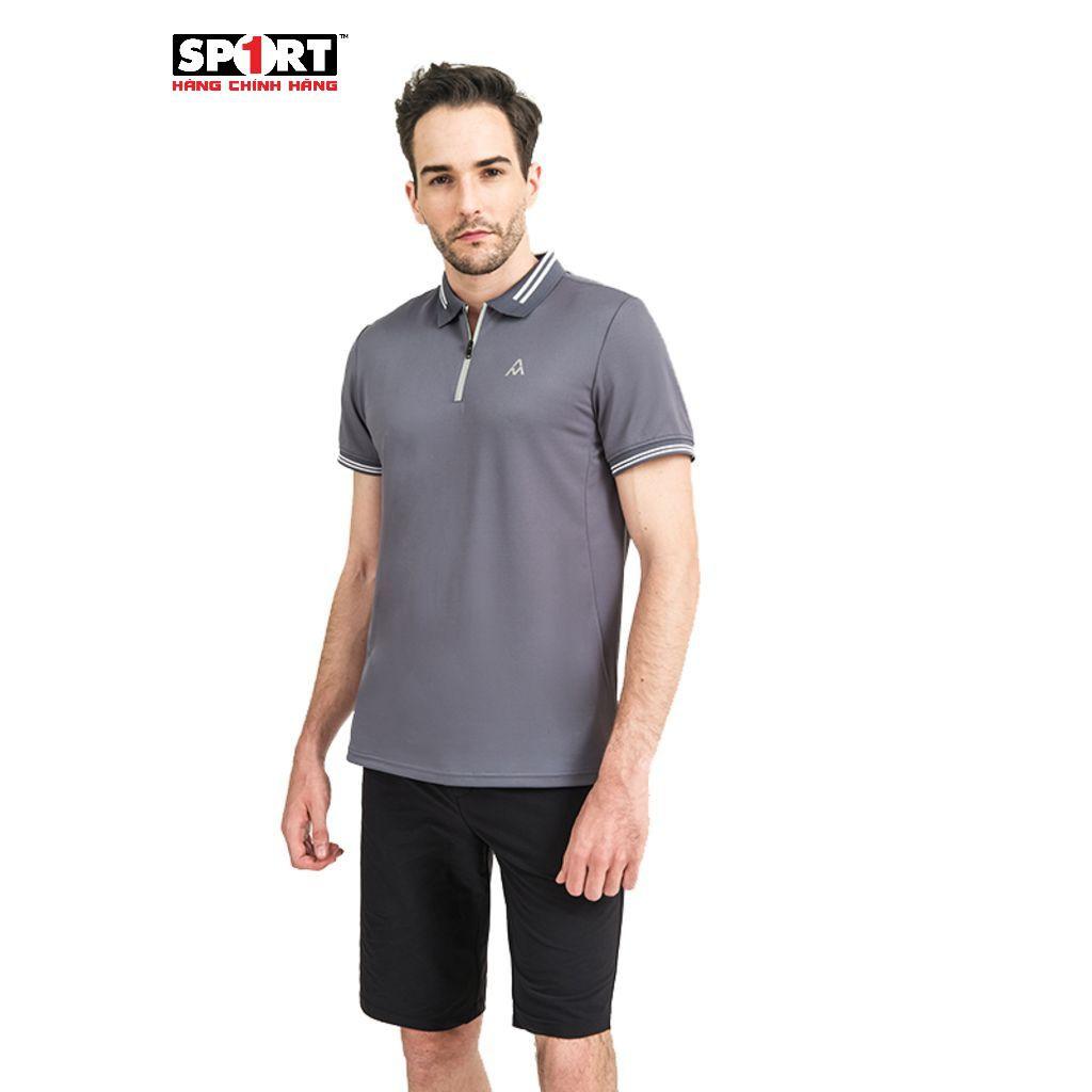 Áo Polo Nam AM MP029 Ngắn Tay Có Cổ Phối 2 Màu Tương Phản Chất Liệu Vải Nhẹ Thấm Hút Mồ Hôi