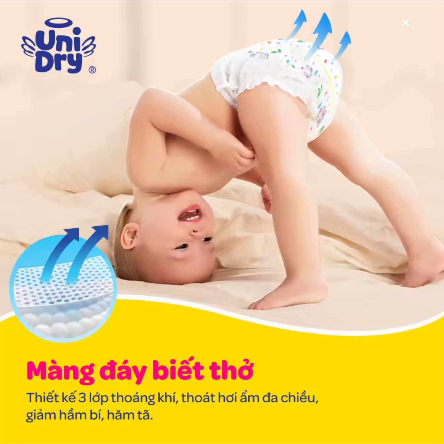 Tã dán Unidry L40 Cho Bé Từ 9-14Kg Date luôn mới