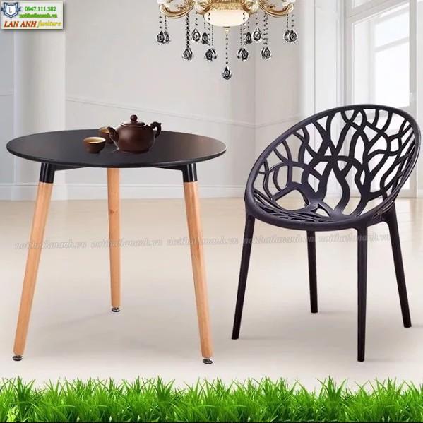 Ghế nhựa cao đúc nguyên khối xếp chồng đẹp hiện đại LAG1859