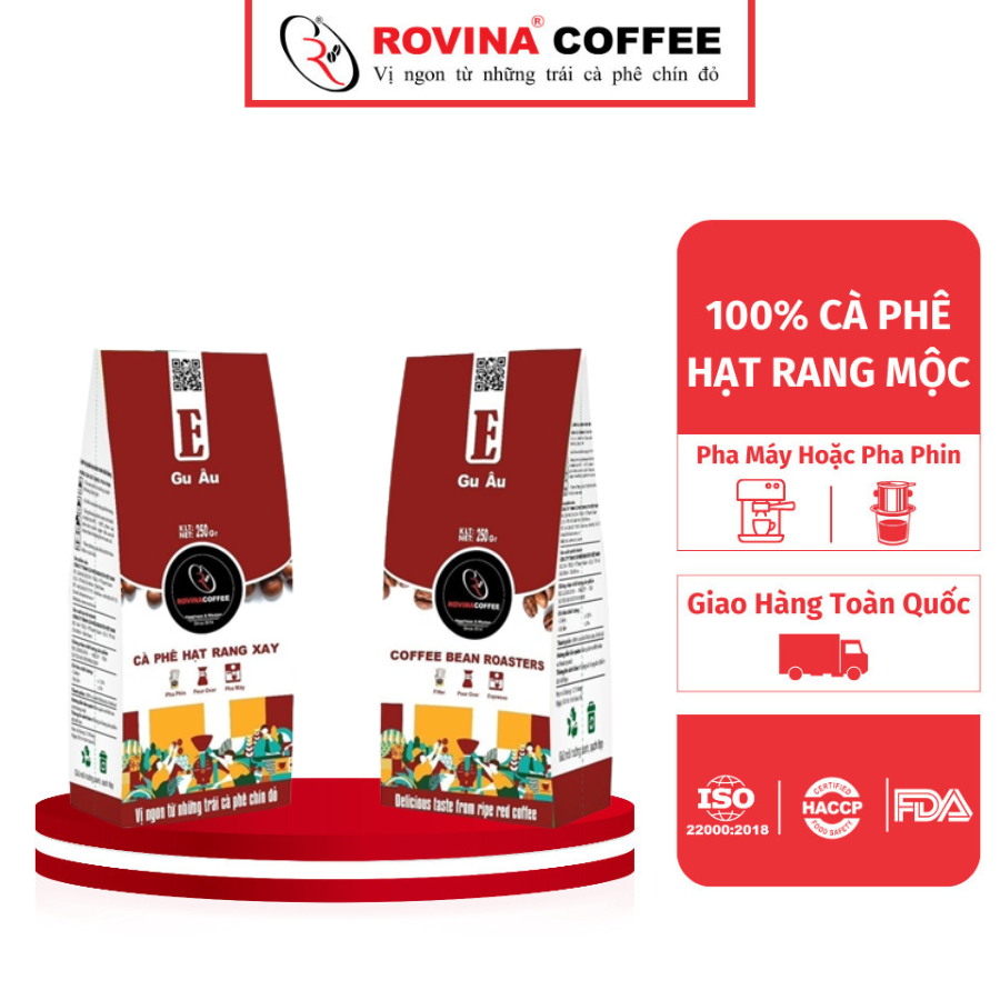 Cà Phê Rovina Gu Âu - Pha Phin - Gói 250Gr Xay Sẵn Mùi Thơm Quyến Rũ, Đậm Đà Mang Lại Những Tách Cà Phê Tuyệt Hảo