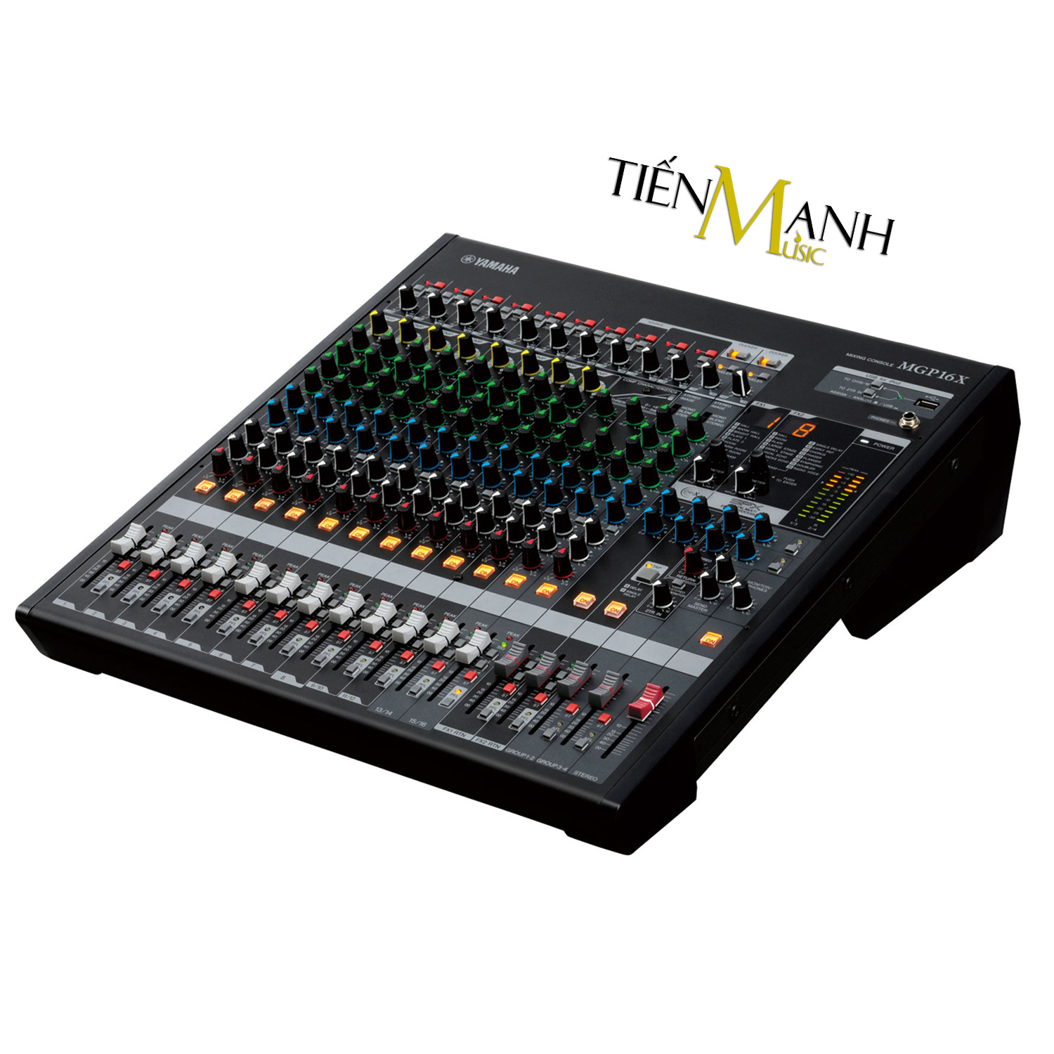 Yamaha MGP16X Soundcard kiêm Bàn Trộn Mixer Interface Mixing Console Phòng Thu Studio Mix MGP16 Hàng Chính Hãng - Kèm Móng Gẩy DreamMaker