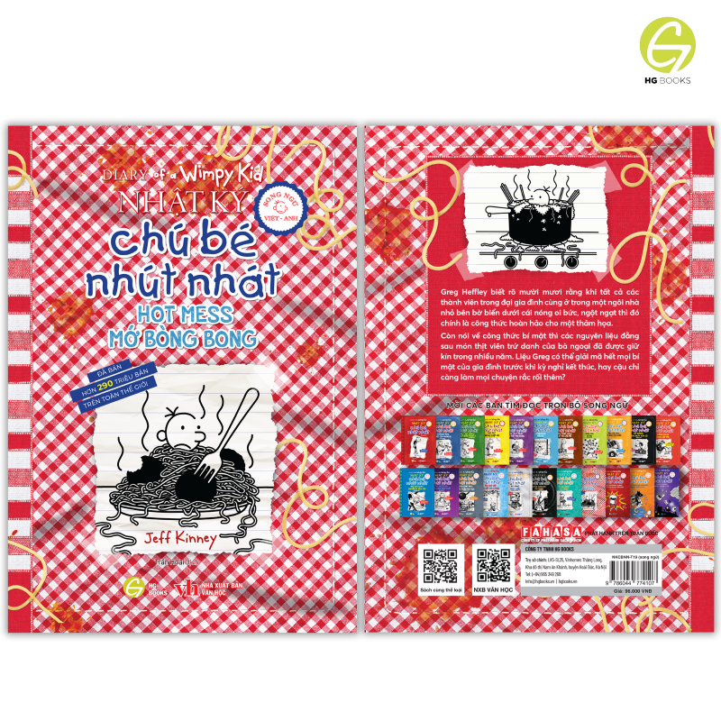 Nhật Ký Chú Bé Nhút Nhát tập 19 song ngữ &amp; tiếng Việt - Diary of a Wimpy Kid: Hot mess, tặng file nghe &amp; note từ vựng