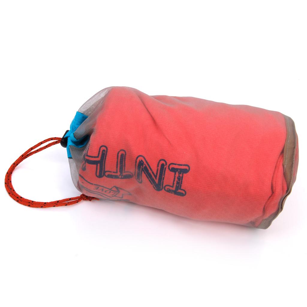 4 Pieces Mesh Drawstring Bag Mesh Stuff Sack Nylon Mesh Bag for Hiking