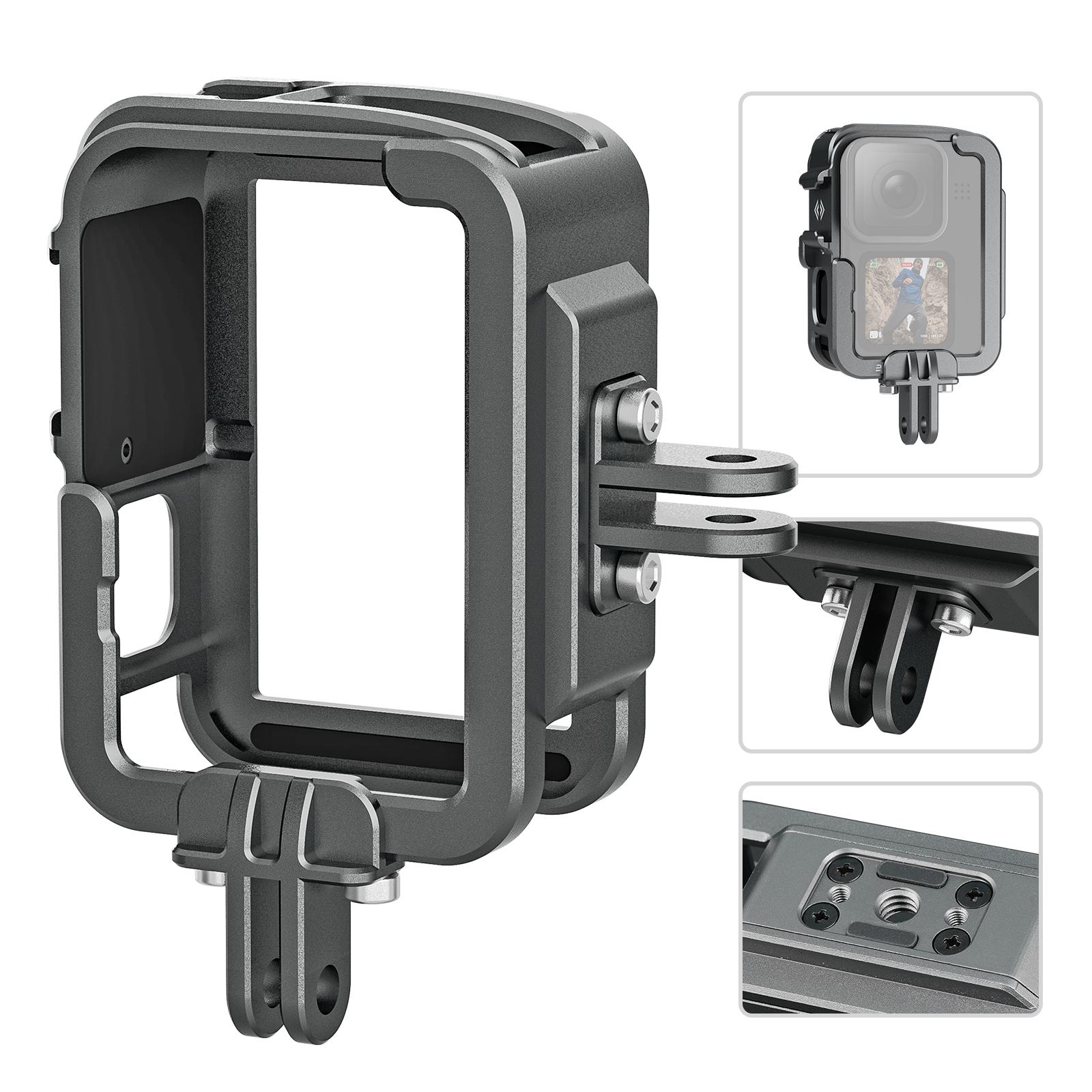 Vỏ khung hợp kim Aluminum cho GoPro 9 10 11 Vỏ bảo vệ giày đôi cho GoPro Hero 9 10 11 Phụ kiện