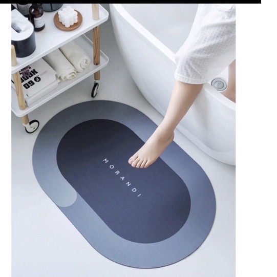 Thảm lau chân chùi chân nhà tắm ,nhà bếp BATHROOM ,siêu thấm hút nước ,chống trơn trượt kích thước 60 x 40cm
