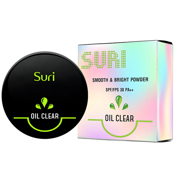 Phấn Trang Điểm Suri Oil Clear Smooth &amp; Bright Powder Hàn Quốc 12g # No.21 Da tự nhiên tặng kèm móc khóa