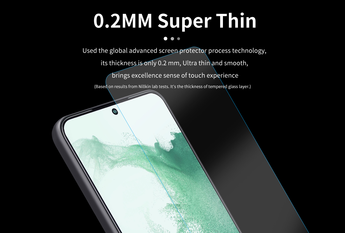 Miếng dán kính cường lực cho Samsung Galaxy S22, S22 Plus Nillkin Amazing H+ Pro (mỏng 0.2 mm, vát cạnh 2.5D, chống trầy, chống va đập) - hàng nhập khẩu