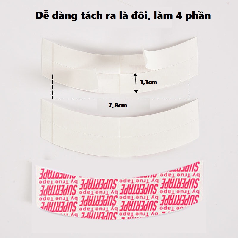 Băng dính dán tóc giả SUPERTAPE gồm 36 miếng cực dính, dễ vệ sinh