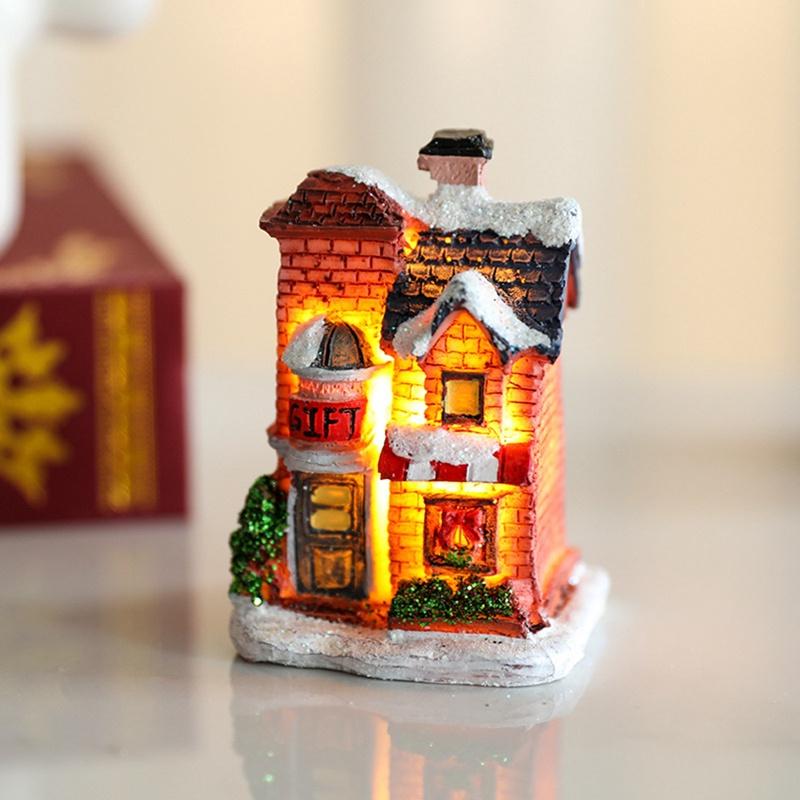 Bộ Quà Tặng Trang Trí Nhà Giáng Sinh Có Đèn LED Chạy Bằng Pin