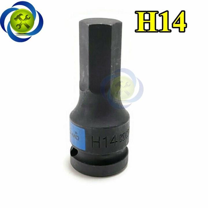 Tuýp lục giác đen KINGTONY loại 1/2 dài 60mm - 4055