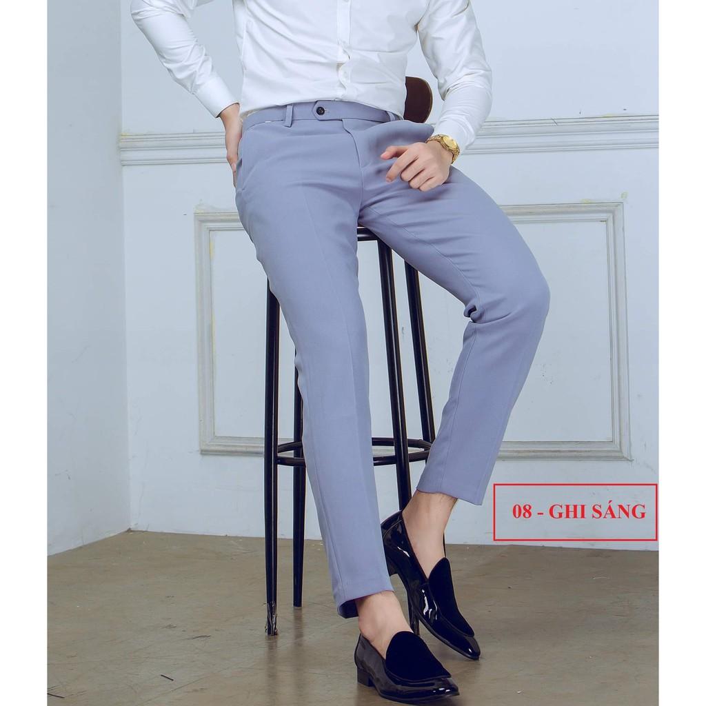Quần âu nam, Quần tây nam phong cách Hàn Quốc, From Slimfit chuẩn đẹp, Co giãn nhẹ cùng chất vải Vinteck với 4 màu