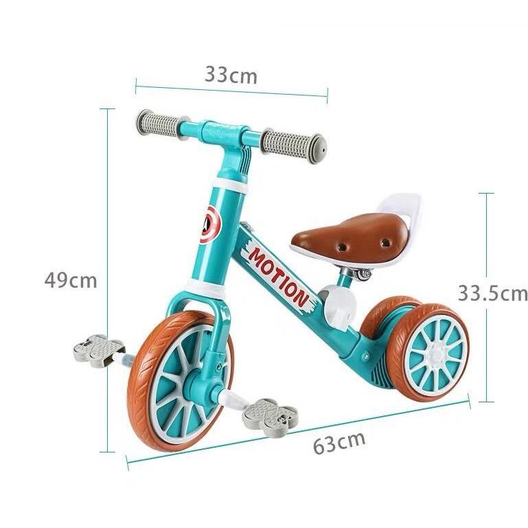 XE CHÒI CHÂN KẾT HỢP XE ĐẠP MOTION 2IN1 , YÊN DA