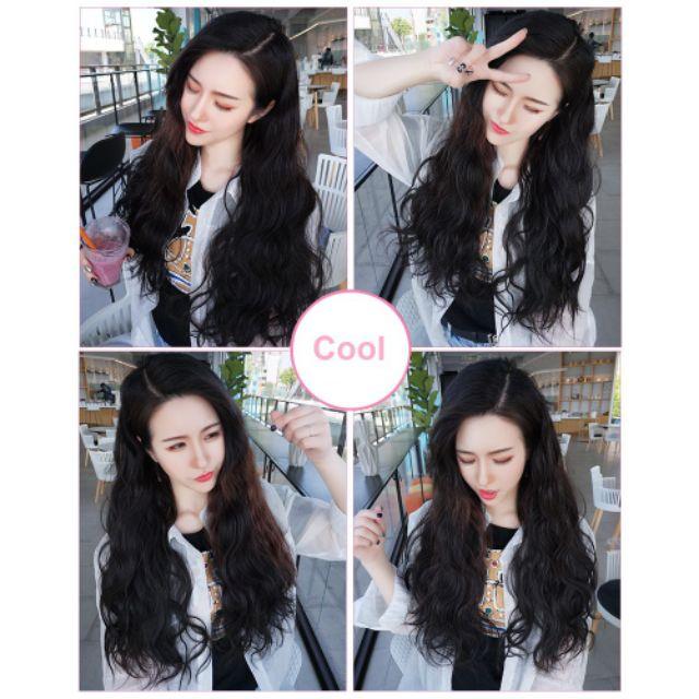 Tóc giả nữ kẹp xoăn sóng ️ ️️ kẹp chữ U xoăn xù ku07