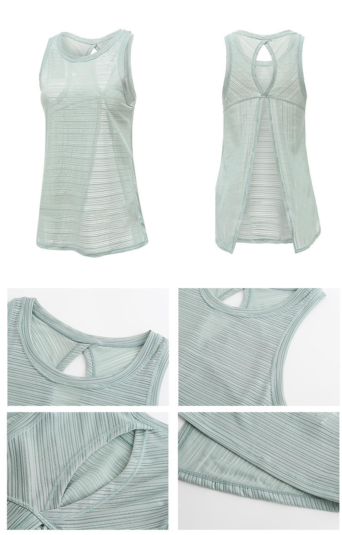 Áo tank top mặc ngoài lưới buộc dây phía sau