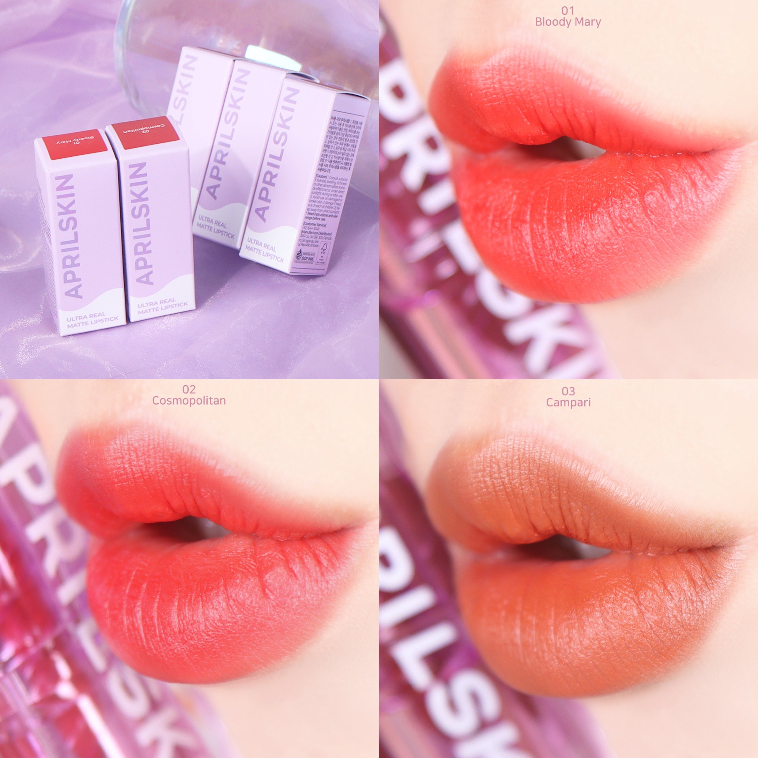 Son Thỏi Lì APRILSKIN Velvet Ultra Real Matte Lipstick 3.7g