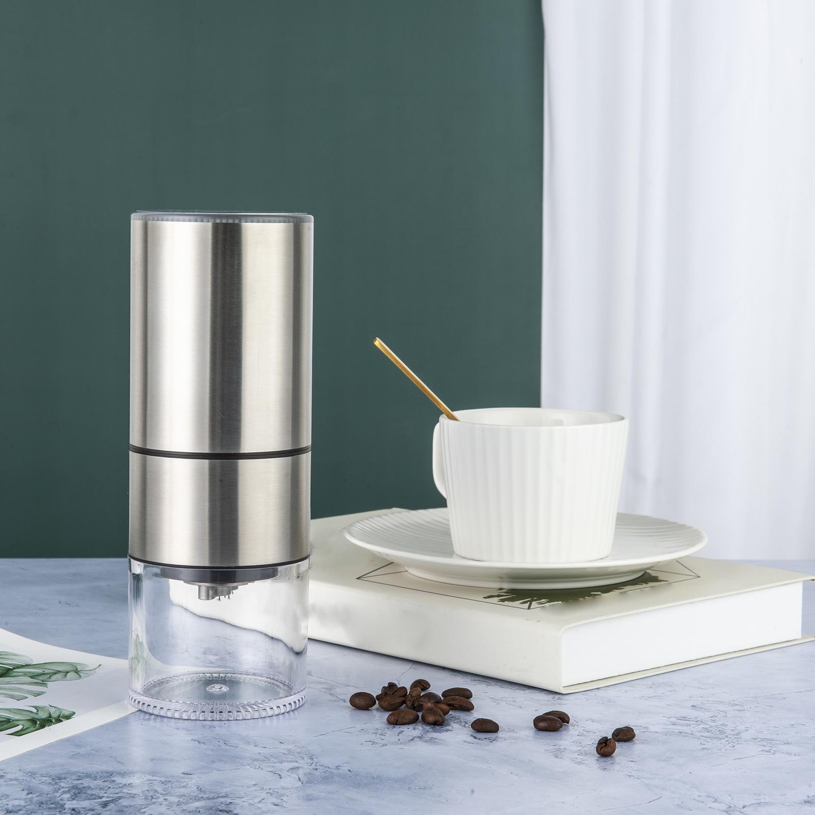 Electric Coffee Grinder Removable Bowl Mini for Hiking Household
