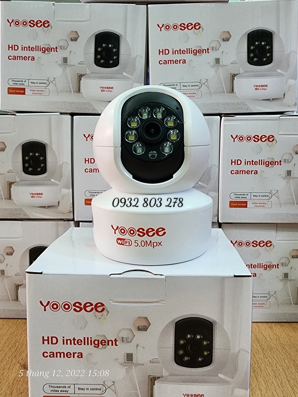 Camera Giám Sát IP Yoosee YS-2031 5.0MP, Không Râu Xoay 360 độ, Full HD Xem Đêm Có Màu – Hàng Chính Hãng