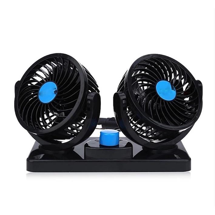 Quạt Đôi Cho Ô Tô Xe Hơi 2in1