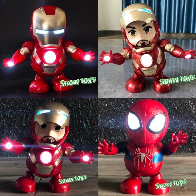 Robot nhảy múa Dance Hero nhảy múa phát nhạc ánh sáng nhấp nháy - Captain America Spider man Iron man Batman Thanos