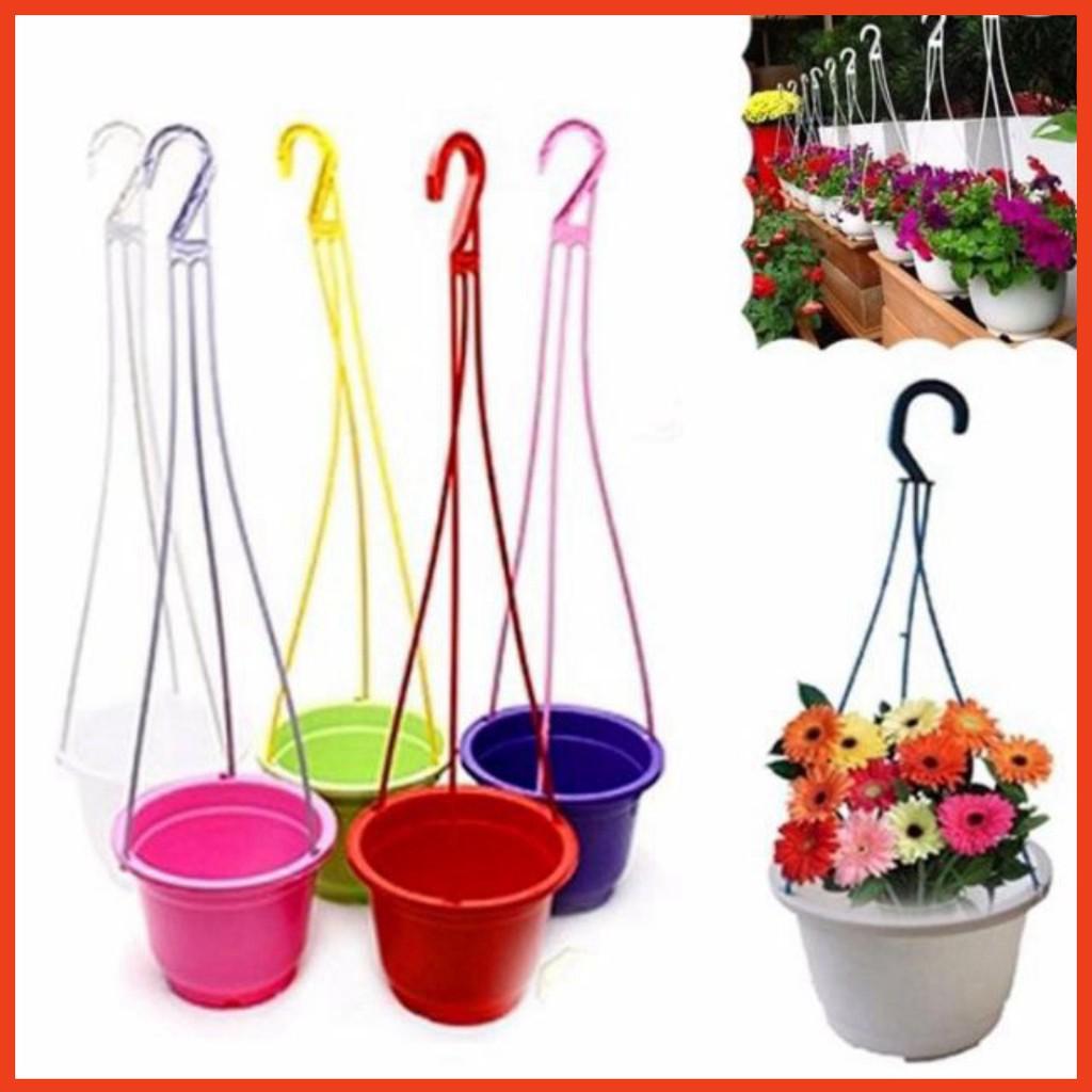 10 chậu treo bí nhỏ - nhựa bền đẹp có lỗ thoát nước