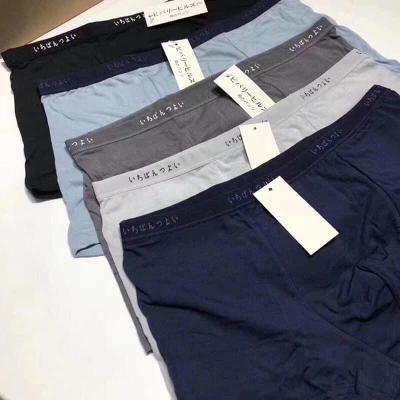 Combo 2 chiếc quần sịp, quần lót nam Đùi Cotton co giãn thấm mồ hôi